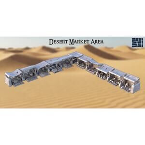 Desert Market Area DND, Wargames Tabletop Terrain